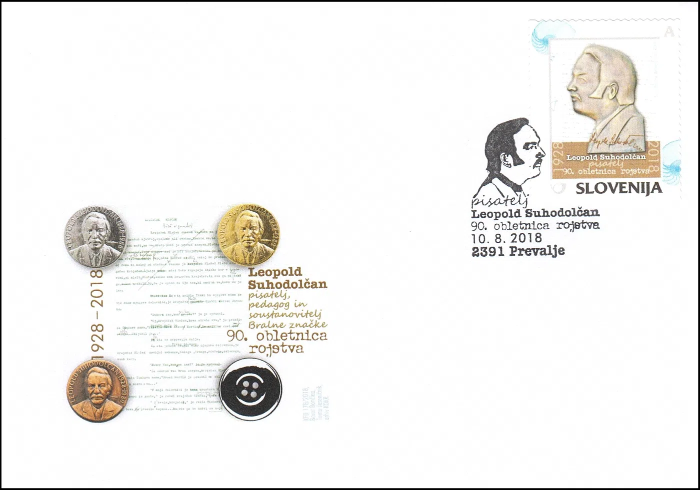 90. OBLETNICA ROJSTVA PISATELJA LEOPOLD SUHODOLČAN